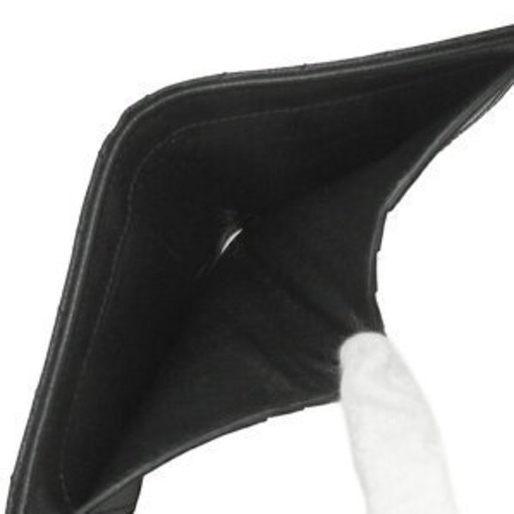 Saint Laurent Trifold Wallet Monogram Leather Black YSL - Picture 7 of 12